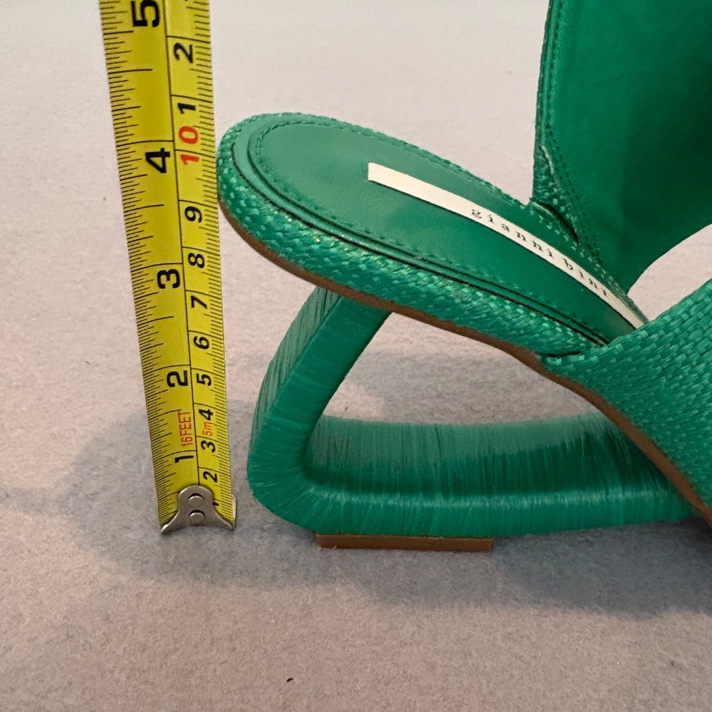 Gianni Bini‎ Green Sculptural Heel Sandals – Size 9.5M - Picture 14 of 16